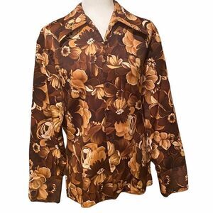 Triumph of California Vintage Floral Blouse Size Medium